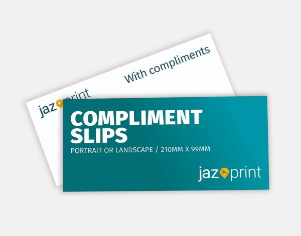 compliment slip printing