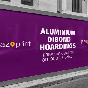 metal dibond building site hoarding printing