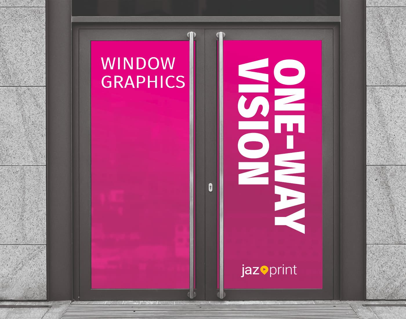 one way vision window printing