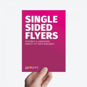 single sided leaflet and flying printing