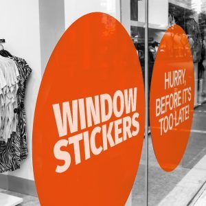 window sticker printing